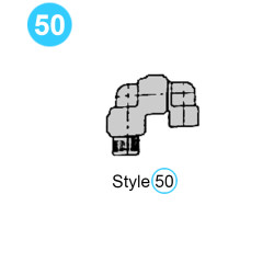 Style 50 High Pressure Swivel Joint (6,000psi) - Short Radius 