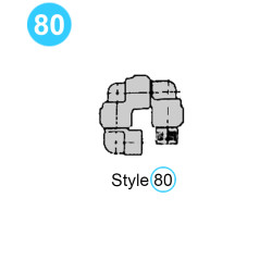 Style 80 High Pressure Swivel Joint (6,000psi) - Short Radius 