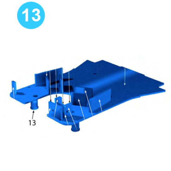 Backup Body Bottom Front Leg Weldment image