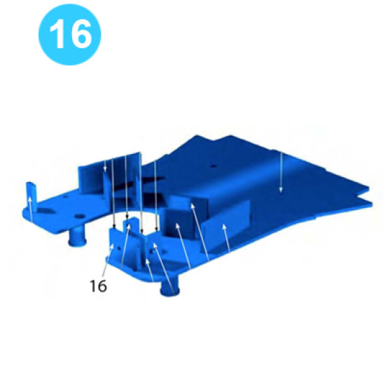Backup Body Latch Cylinder Back Plate Farr Style Tong KT14000 (80K) image