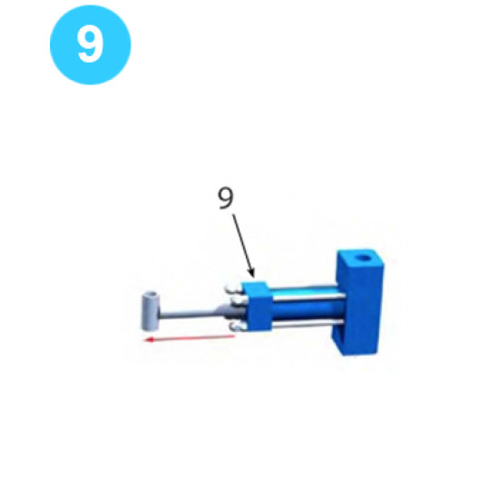 Backup Door Assembly Backup Door Cylinder Farr Style Tong KT14000 (80K) image
