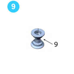 Door Pivot/Latch Roller Support Roller