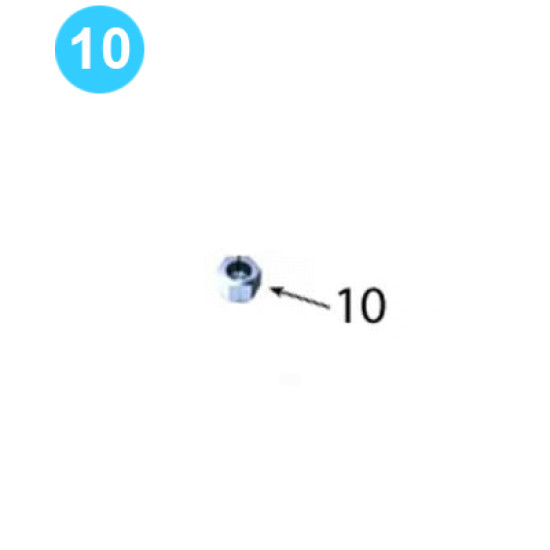 Pinion Idler Assembly 1-1/2 UNC Nylock Nut KT14000 (80K) Farr Style Tong KT14000 (80K) image
