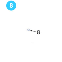 Pinion Idler Assembly 3/4 Plain Narrow Washer KT14000 (80K)