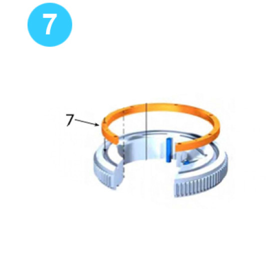 Rotary Gear Assembly Brass Support Ring 1410A-585 Farr Style Tong KT14000 (80K) image