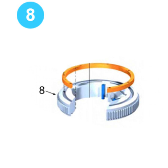 Rotary Gear Assembly Rotary Gear AX01-010 Farr Style Tong KT14000 (80K) image