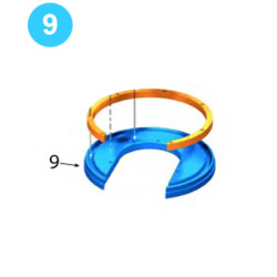 Rotary Gear Assembly Bottom Cageplate 1410A-22A