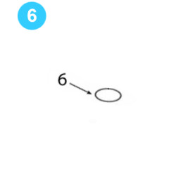 Rotary Idler Assembly Bearing Retainer Ring 1393-110