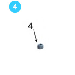 Wedge-Ram Assemblies 1/2" NC Nylock Nut
