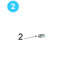 Door Pivot Roller Assembly 1" UNS Thin Nylock Nut 09-9167