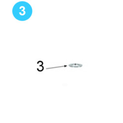 Door Pivot Roller Assembly 1" Plain Narrow Washer 09-5120