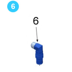 Hydraulic Assembly M-ORB/JIC LONG 90d 1" 02-9210