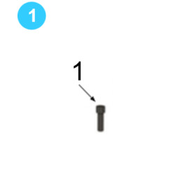 Hydraulic Motor 1/2" NC x 1-1/2" Hex Socket Head Cap Screw