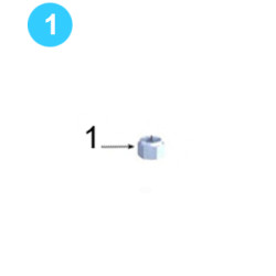 Pinion Idler Assembly 1-1/2" UNF Nylock Nut 09-5740