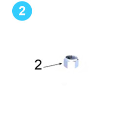 Rotary Idler Assembly 1-1/2" UNF Lock Nut 09-5740