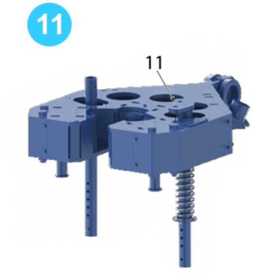 Leg Assembly RH Front Leg Mount Farr Style Tong 5-1/2