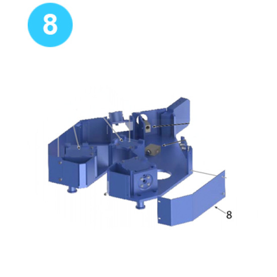 Low Profile Backup Body Assy. Compression LC Front Cover Plate Farr Style Tong 5-1/2