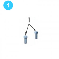 Motor Mount Assembly 1/2" NC x 1-1/4" Hex Bolt (Motor) Motor Mount Assembly 1/2" NC x 1-1/4" Hex Bolt (Motor)