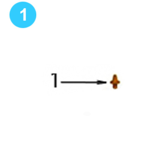 Rotary Idler Assembly Grease Fitting, 1/8
