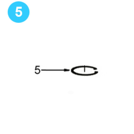 Support Roller-Door Pivot Assembly Metric B062M Inside Snap Ring image