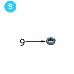Support Roller-Door Pivot Assembly 3/4" UNF Thin Hex Nylock Nut Support Roller-Door Pivot Assembly 3/4" UNF Thin Hex Nylock Nut