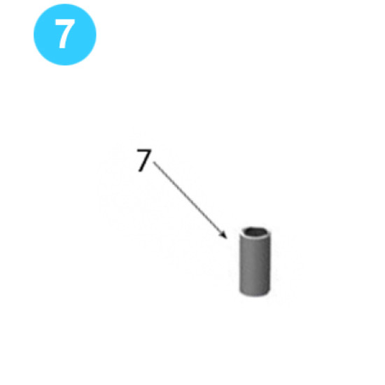 Door Pivot Roller Support Roller Shaft Spacer Farr Style Tong 5-1/2