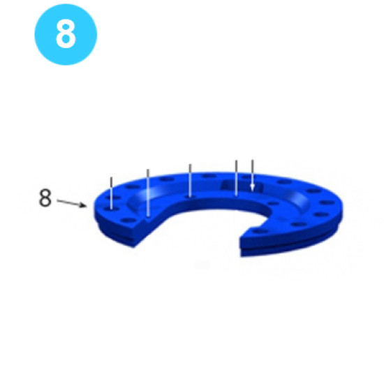 Cageplate Assembly Top Cageplate Farr Style Tong 7-5/8
