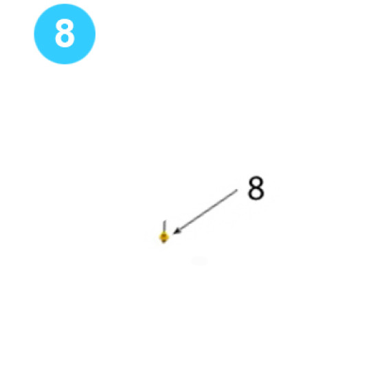 Rotary Idler Assembly Grease Fitting 1/8
