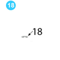 Backup Exploded 1" Regular Flat Washer