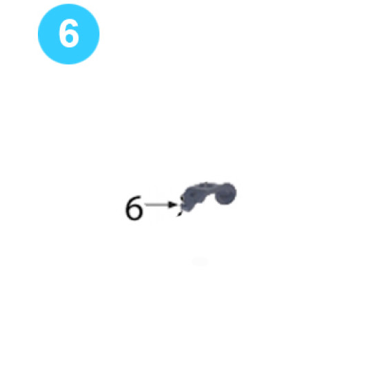 Backup Exploded V-Bracket, Rear Support Springs image