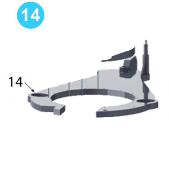 Backup Rotary Exploded Backup Body Plate Farr Style Tong 8-5/8