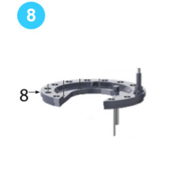 Backup Rotary Exploded Cage Plate Weldment - TOP Backup Rotary Exploded Cage Plate Weldment - TOP