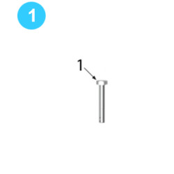 Leg Assemblies 1-1/4" UNC x 9" Heavy Hex Bolt Leg Assemblies 1-1/4" UNC x 9" Heavy Hex Bolt
