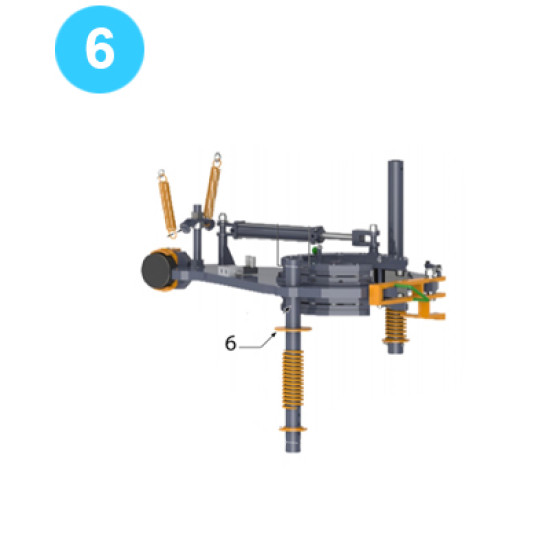 Leg Assemblies Front Leg Spring Cap (Top) Farr Style Tong 8-5/8