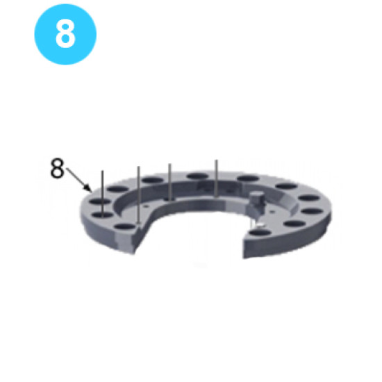 Rotary Gear Assembly Cage Plate - TOP image