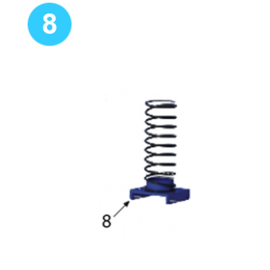 Leg Assemblies Rear Leg Spring Mount Weldment Farr Style Tong 9-5/8