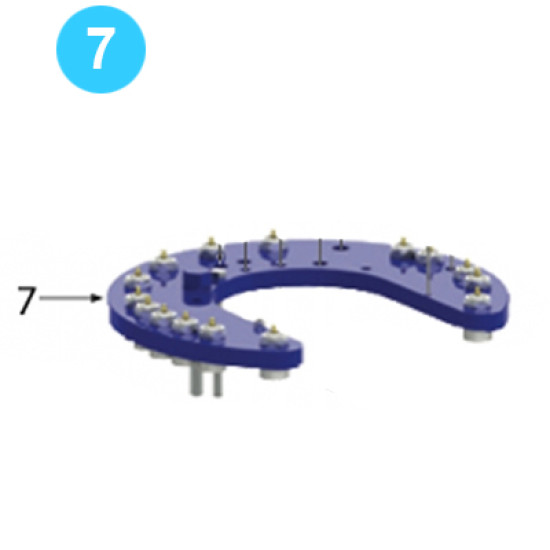Backup Rotary Assembly Cage Plate - TOP image