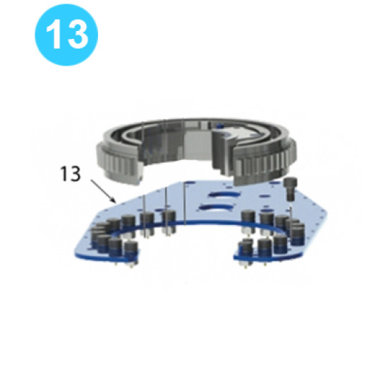 AK07-001M-KT_BOT Cageplate Assembly Bottom Plate Farr Style Tong 9-5/8