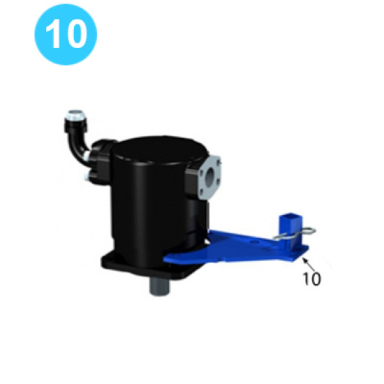 Motor & Motor Mount Torque Gauge Holder Weldment 1500-09-04A Farr Style Tong 9-5/8