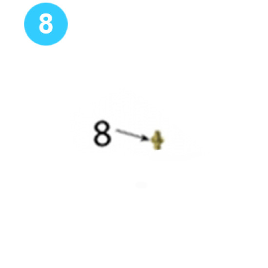 02-0097 Rotary Idler Assembly Grease Fitting, 1/4