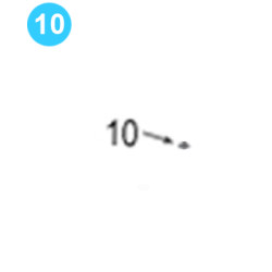 Rotary Gear 3/8" Washer