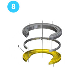 Rotary Gear Bottom Cageplate