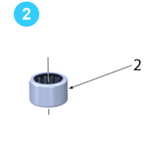 Idler Gear Assembly Needle Roller Bearing Drawn Cup 1-1/4
