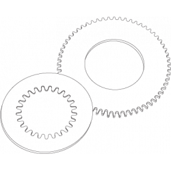 Rockford Style Gear Tooth Clutch Facing "Number of Teeth" 42 Rockford Style Gear Tooth Clutch Facing "Number of Teeth" 42
