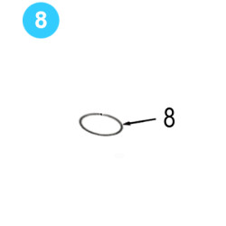 Rotary Idler Assembly w/Gear Plate Farr Style HD20000 (80K) Retainer Ring