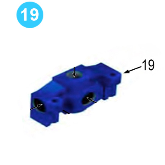 Hydraulic Assembly Farr Style HD20000 (80K) Hydraulic Inlet, DVA35-A880 Farr Style Tong HD20000 (80K) image