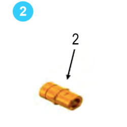 Hydraulic Assembly Farr Style HD20000 (80K) Male 1" Quick Coupler Fitting