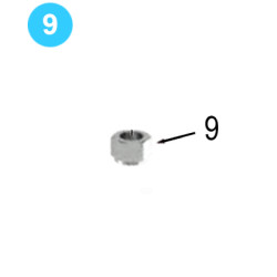 Pinion Idler Assembly Farr Style HD20000 (80K) 1-1/2" UNF Nylock Nut