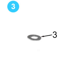 Support Roller Farr Style HD20000 (80K) 1" Narrow Flat Washer