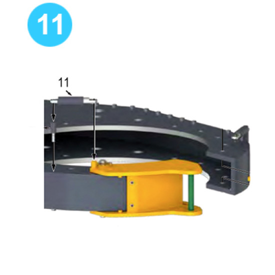 Tong Doors Assembly Farr Style HD20000 (80K) Door Cylinder Assembly Farr Style Tong HD20000 (80K) image